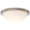 Nuvo Button, 13 Inch LED Flush Mount Fixture, Brushed Nickel Finish, CCT Selectable, 120 Volts 62/1843 - alternate 6
